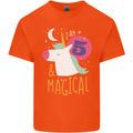 5 Year Old Birthday Girl Magical Unicorn 5th Kids T-Shirt Childrens Orange