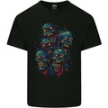 5 Zombie Skulls Halloween Kids T-Shirt Childrens Black