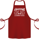 60th Birthday 60 Year Old This Is What Cotton Apron 100% Organic Maroon