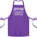 60th Birthday 60 Year Old This Is What Cotton Apron 100% Organic Purple