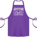 60th Birthday 60 Year Old This Is What Cotton Apron 100% Organic Purple