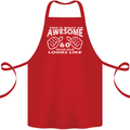 60th Birthday 60 Year Old This Is What Cotton Apron 100% Organic Red