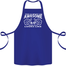 60th Birthday 60 Year Old This Is What Cotton Apron 100% Organic Royal Blue