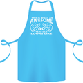 60th Birthday 60 Year Old This Is What Cotton Apron 100% Organic Turquoise