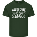 60th Birthday 60 Year Old This Is What Mens Cotton T-Shirt Tee Top Forest Green