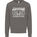 60th Birthday 60 Year Old This Is What Mens Sweatshirt Jumper Charcoal
