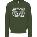 60th Birthday 60 Year Old This Is What Mens Sweatshirt Jumper Forest Green