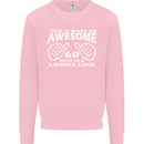 60th Birthday 60 Year Old This Is What Mens Sweatshirt Jumper Light Pink