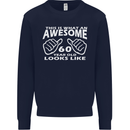 60th Birthday 60 Year Old This Is What Mens Sweatshirt Jumper Navy Blue