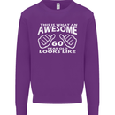 60th Birthday 60 Year Old This Is What Mens Sweatshirt Jumper Purple