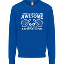 60th Birthday 60 Year Old This Is What Mens Sweatshirt Jumper Royal Blue
