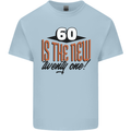 60th Birthday 60 is the New 21 Funny Mens Cotton T-Shirt Tee Top Light Blue