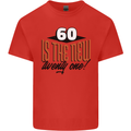 60th Birthday 60 is the New 21 Funny Mens Cotton T-Shirt Tee Top Red