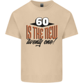 60th Birthday 60 is the New 21 Funny Mens Cotton T-Shirt Tee Top Sand