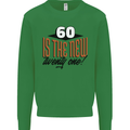 60th Birthday 60 is the New 21 Funny Mens Sweatshirt Jumper Irish Green