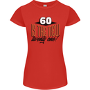 60th Birthday 60 is the New 21 Funny Womens Petite Cut T-Shirt Red