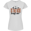 60th Birthday 60 is the New 21 Funny Womens Petite Cut T-Shirt White