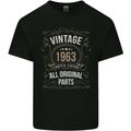 60th Birthday Limited Edition 1963 Mens Cotton T-Shirt Tee Top Black