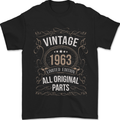 60th Birthday Limited Edition 1963 Mens T-Shirt 100% Cotton Black