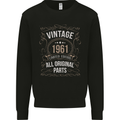 62nd Birthday Limited Edition 1961 Mens Sweatshirt Jumper Black