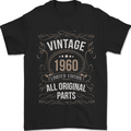 63rd Birthday Limited Edition 1960 Mens T-Shirt 100% Cotton Black