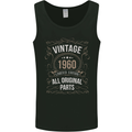 63rd Birthday Limited Edition 1960 Mens Vest Tank Top Black