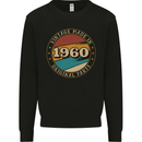 63rd Birthday  Vintage Made In 1960 Mens Sweatshirt Jumper Black