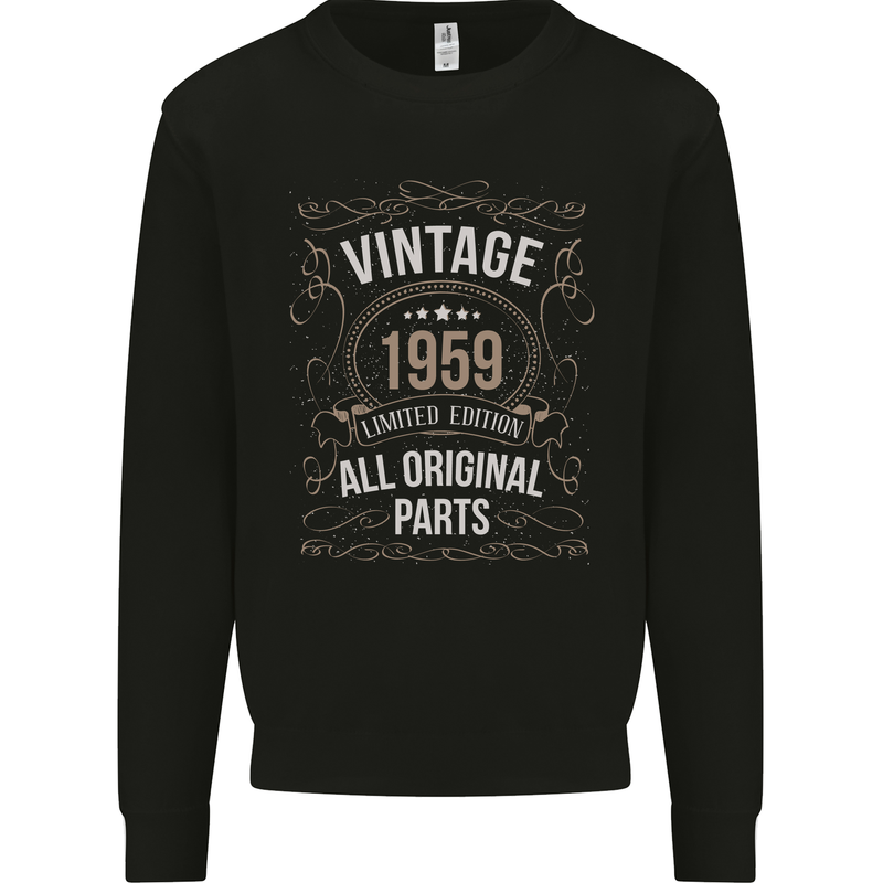 64th Birthday Limited Edition 1959 Mens Sweatshirt Jumper Black