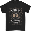 64th Birthday Limited Edition 1959 Mens T-Shirt 100% Cotton Black