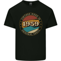64th Birthday  Vintage Made In 1959 Mens Cotton T-Shirt Tee Top Black