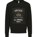 65th Birthday Limited Edition 1958 Mens Sweatshirt Jumper Black