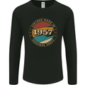 66th Birthday  Vintage Made In 1957 Mens Long Sleeve T-Shirt Black
