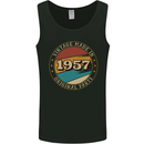 66th Birthday  Vintage Made In 1957 Mens Vest Tank Top Black