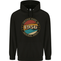 67th Birthday  Vintage Made In 1956 Mens 80% Cotton Hoodie Black