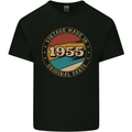 68th Birthday  Vintage Made In 1955 Mens Cotton T-Shirt Tee Top Black