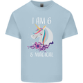 6 Year Old Birthday Magical Unicorn 6th Kids T-Shirt Childrens Light Blue