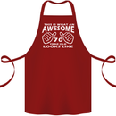 70th Birthday 70 Year Old This Is What Cotton Apron 100% Organic Maroon