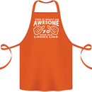 70th Birthday 70 Year Old This Is What Cotton Apron 100% Organic Orange