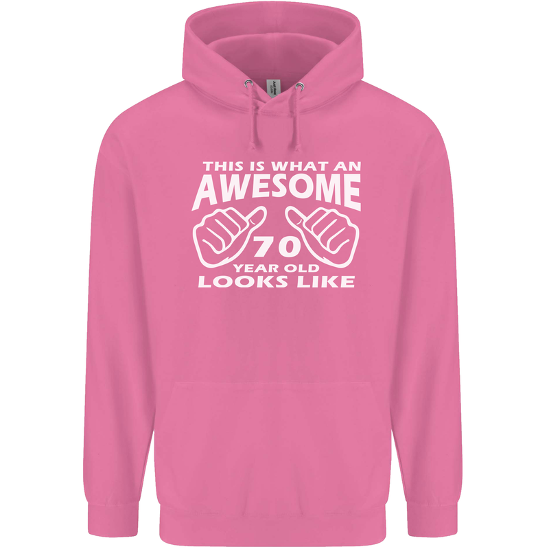 70th Birthday 70 Year Old This Is What Mens 80% Cotton Hoodie Azelea