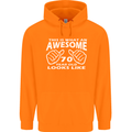 70th Birthday 70 Year Old This Is What Mens 80% Cotton Hoodie Orange