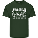70th Birthday 70 Year Old This Is What Mens Cotton T-Shirt Tee Top Forest Green