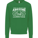 70th Birthday 70 Year Old This Is What Mens Sweatshirt Jumper Irish Green
