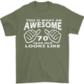 70th Birthday 70 Year Old This Is What Mens T-Shirt 100% Cotton Military Green