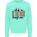 70th Birthday 70 is the New 21 Funny Kids Sweatshirt Jumper Peppermint