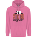 70th Birthday 70 is the New 21 Funny Mens 80% Cotton Hoodie Azelea