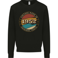 71st Birthday  Vintage Made In 1952 Mens Sweatshirt Jumper Black