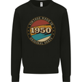 73rd Birthday  Vintage Made In 1950 Mens Sweatshirt Jumper Black