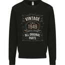 74th Birthday Limited Edition 1949 Mens Sweatshirt Jumper Black