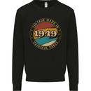74th Birthday  Vintage Made In 1949 Mens Sweatshirt Jumper Black