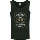 75th Birthday Limited Edition 1948 Mens Vest Tank Top Black